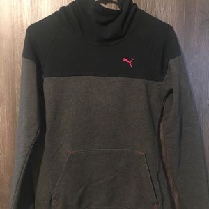 Puma Hoodie with Small Cowl-Neck